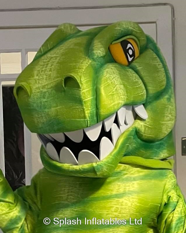 Dinosaur Mascot Bouncy Castle & Event Equipment Hire in Glasgow, East